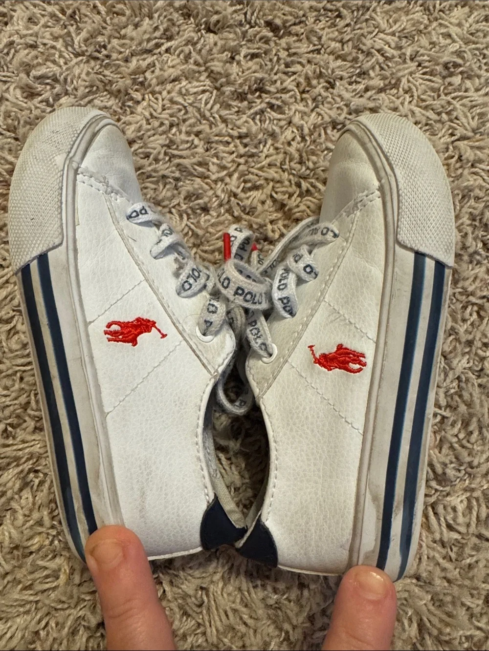 Polo Sneakers- red white and blue